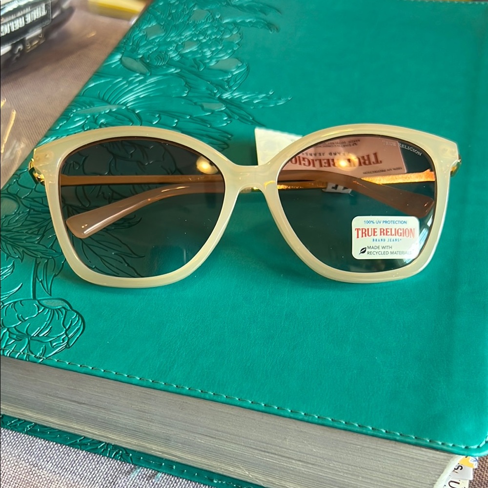 True Religion Beige Sunglasses